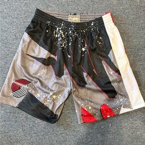 Mens Blazers Basketball Shorts-Hardwood Classics